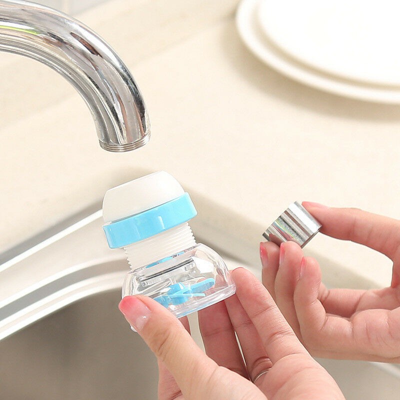 Sambungan air anti muncrat 360 derajad Air Flexible - Saringan Air Faucet Flash Dispenser Rak Dapur Filter Kepala Saring Shower Saringan