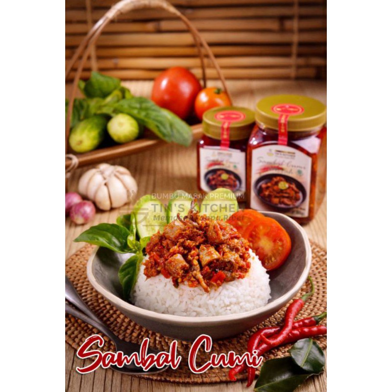 

Sambal Cumi Merah Tins Kitchen unyu 200gr dan reguler 350gr