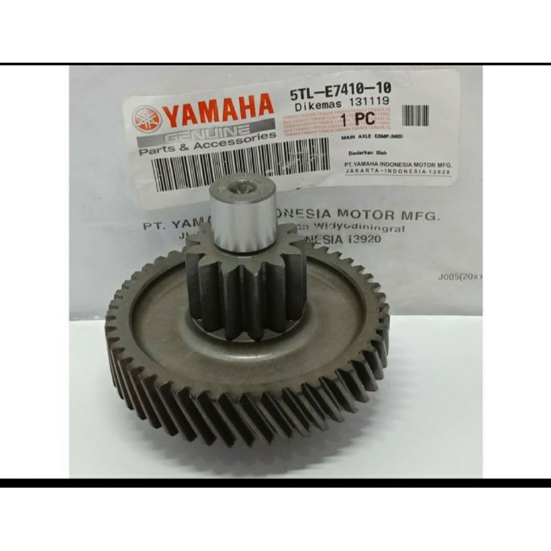 GEAR GIR RASIO DEPAN MIO FINO ASLI ORI YAMAHA 5TL E7410 10