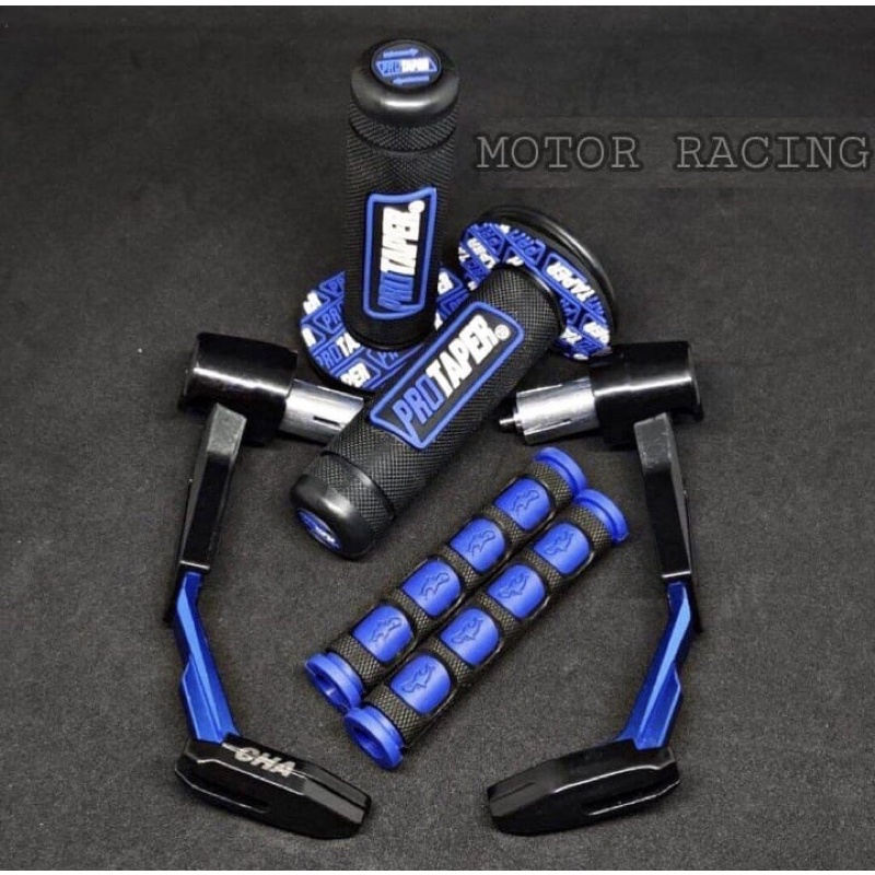 PAKET ACC STANG PROGUARD ROBOT + HANDGRIP PROTAPER + KARET HANDLE PAKET 3IN1 UNIVERSAL SEMUA MOTOR