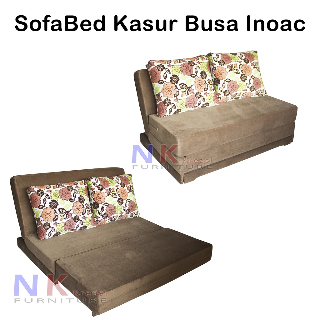 SofaBed Minimalis 2 seater, sofa bed kasur 2 dudukan BUSA INOAC