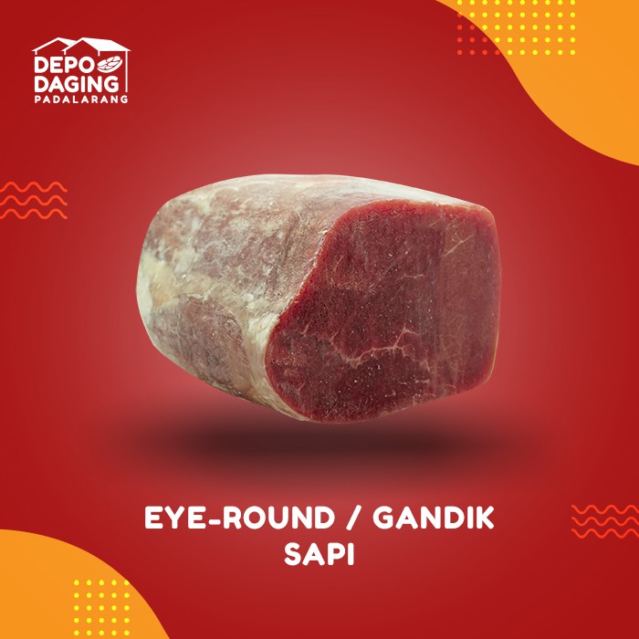

Daging Gandik Sapi - Beef Eye Round - Untuk gepuk, dendeng balado - 1 kg