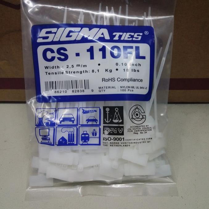 

OPEN RESSELER sigma ties label CS-110FL/kabel ties label 110 sigma