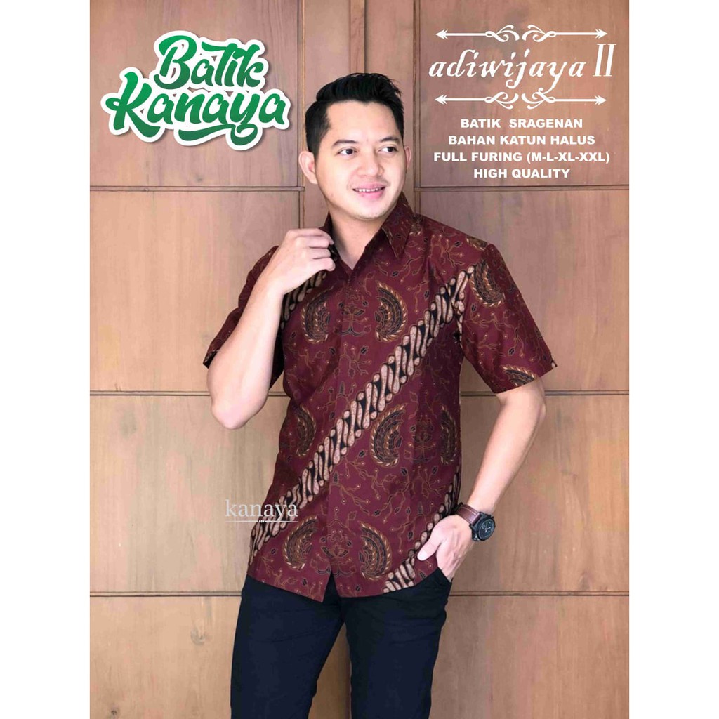 ADIWIJAYA 2 KANAYA KEMEJA BAJU BATIK PRIA SOLO LENGAN PENDEK LAPIS FURING PEKSI WIGUNO MERAK NJOGET MAHKOTA PENDEK KANGEN KAMULYAN BRAMANTYA DWI MUKTI MOCCA SETYO PRABU PROBOSETO KUNING PRADHIFTA PROBOSETO HIJAU SAPTHA BATIK SOLO AMANAH BATIKSOLOAMANAH