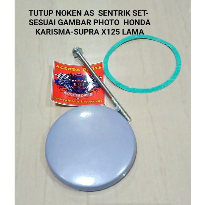 TUTUP NOKEN AS SINTRIK SENTRIK SET SESUAI GAMBAR PHOTO  HONDA KARISMA-SUPRA X125 LAMA+packing+baut