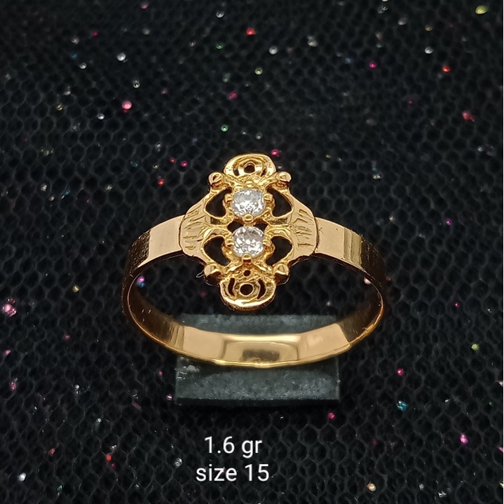 Cincin Emas 17K - 1.6 gr Kadar 750 - 541