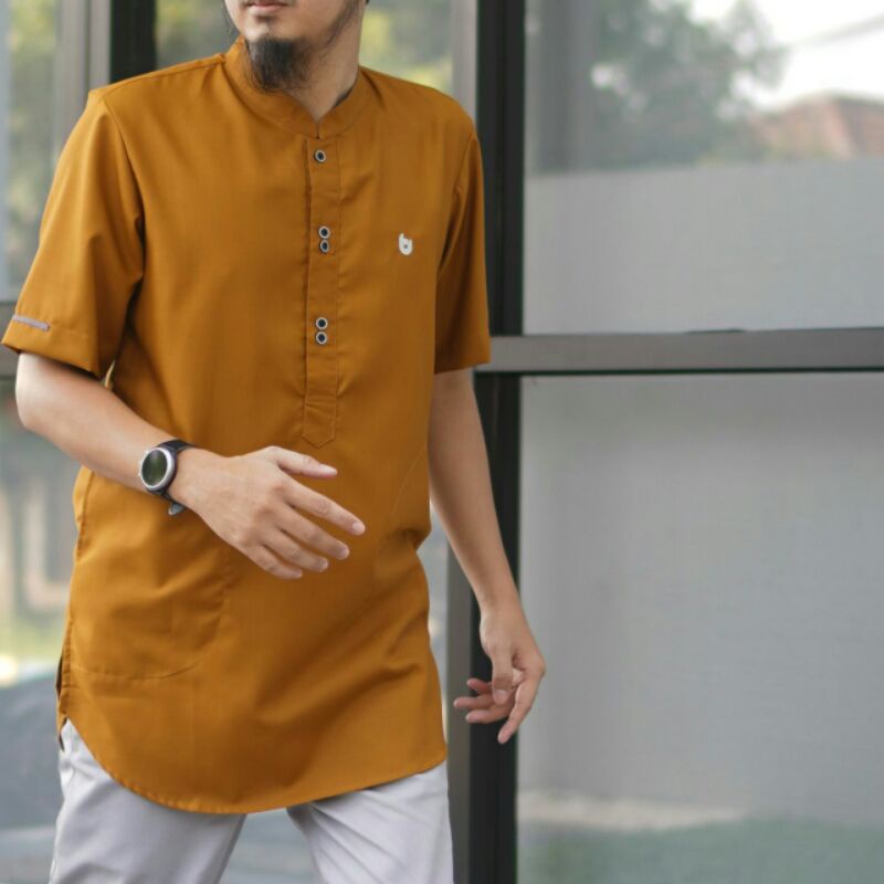 Kurta Dewasa Lengan Pendek Kurta Facelift Bunayya Sunnah versi internasional