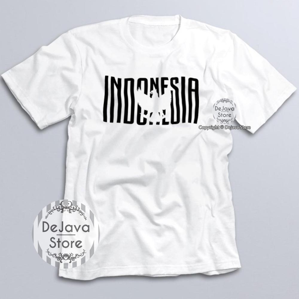 Kaos Distro Indonesia Garuda Simple Baju Kemerdekaan Agustus Cotton Combed 30s Unisex Premium | 1623-4