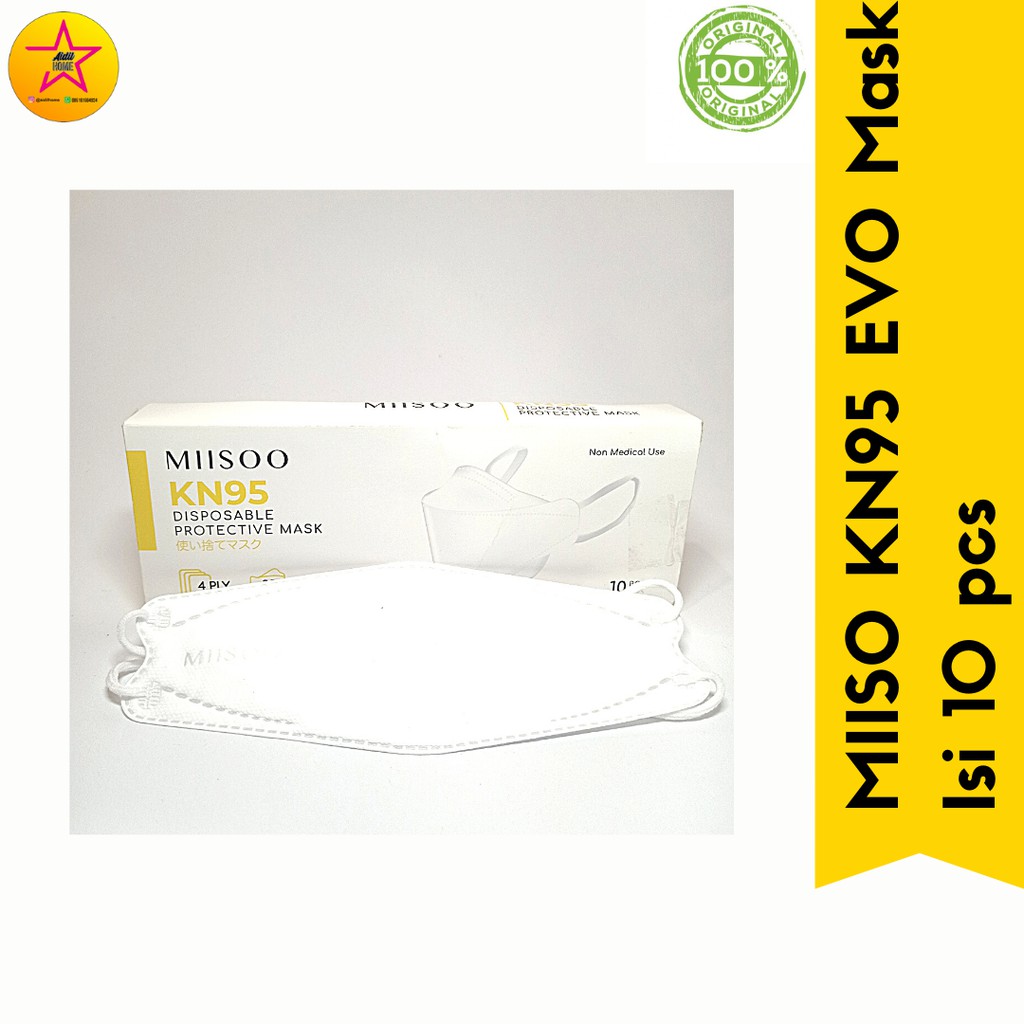 Masker MIISO KN95 EVO 4ply @10pcs