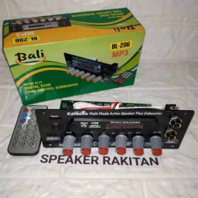 Kit tone control digital echo + Subwoofer + Mp3 BL-206