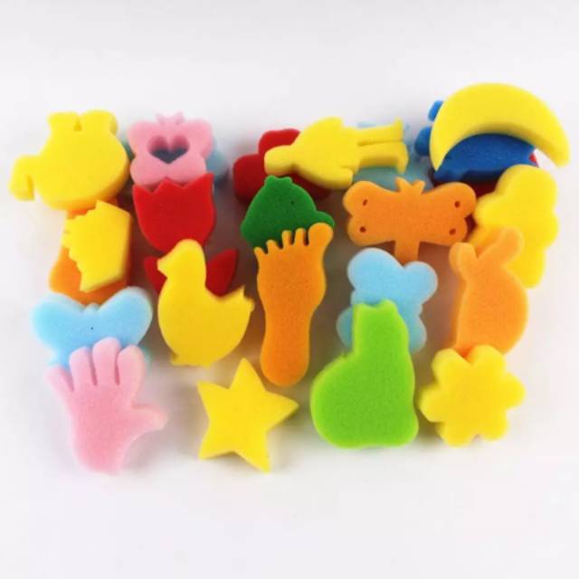 

Spons Painting isi 24pcs Kuas Lukis