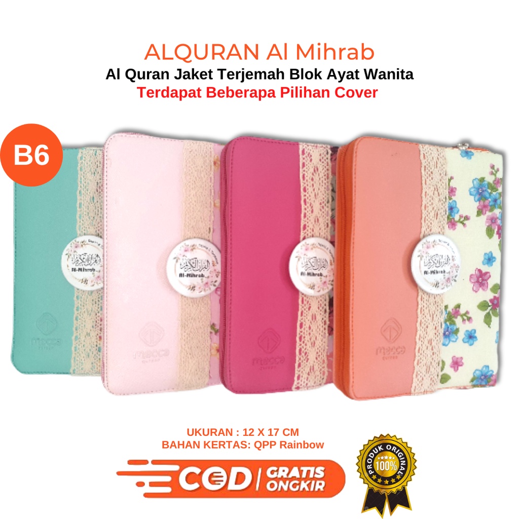 

Al Quran Al Mihrab Terjemah dan Tajwid Wanita Cover Jaket B6