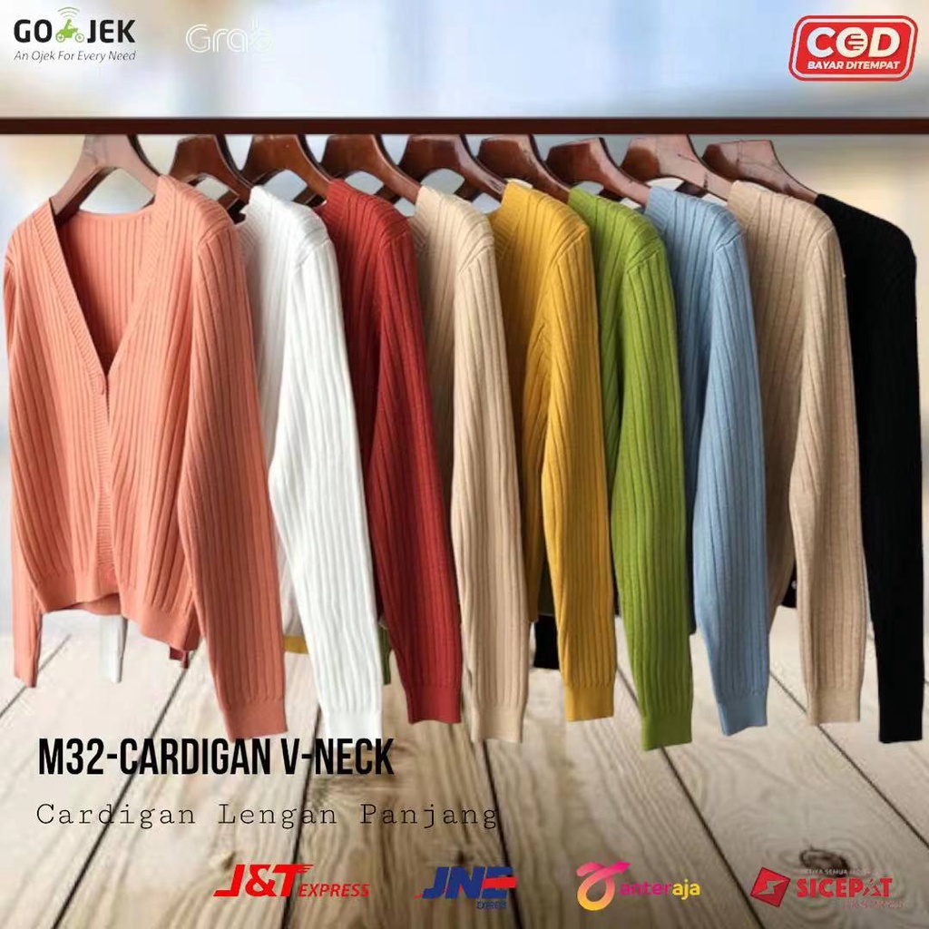 [TOYOU SHOP M32] CARDIGAN PANJANG | CARDIGAN V-NECK | OUTER KOREA | KOREA SWEATER RAJUT ATASAN WANITA | OUTER IMPORT PREMIUM