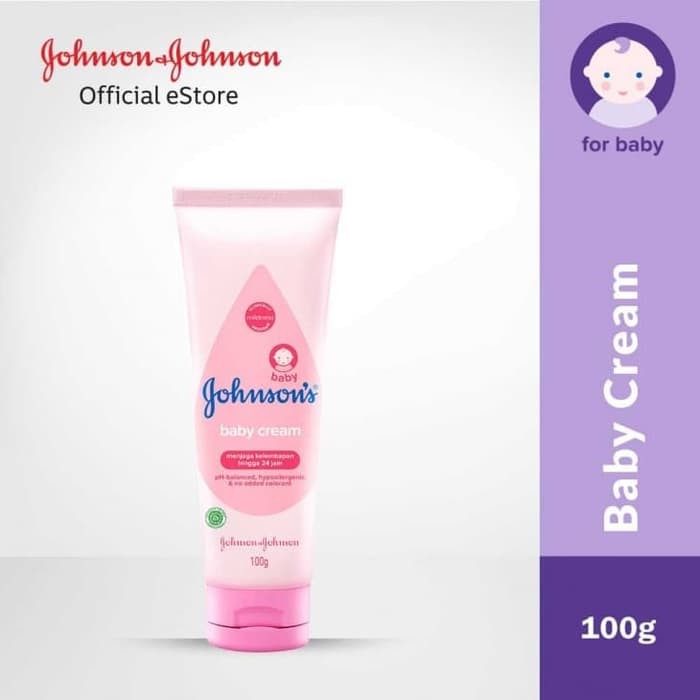 Johnson's Baby Cream Tube 100gr - Johnsons Krim Pelembab Bayi 100 gr