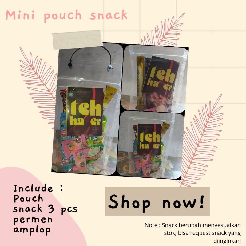 

MINI PARCEL LEBARAN/HAMPERS TENTENG SNACK FREE AMPLOP/MINI POUCH SNACK/SOUVENIR ANAK