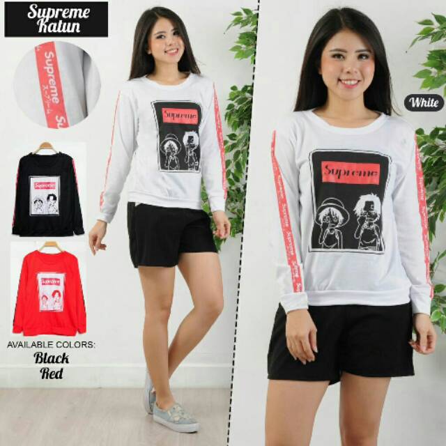 KAOS LENGAN PANJANG WANITA SUPREME