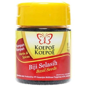 Biji Selasih Koepoe Koepoe 50 Gr Botol Kecil Shopee Indonesia