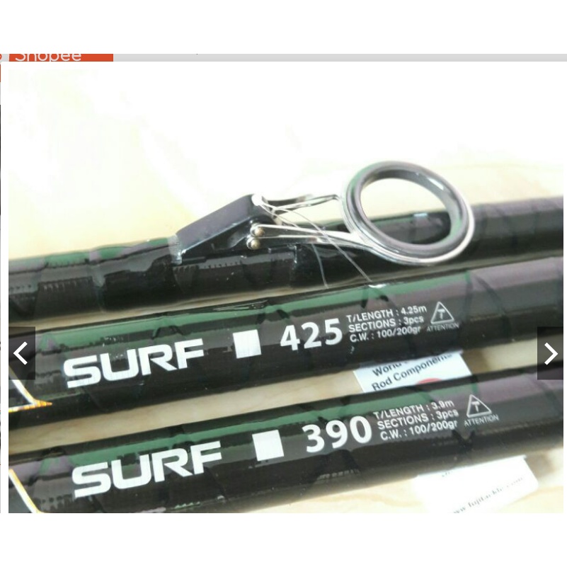 joran pancing laut sambung 3 Banax medusa 390 cm. 420  cm. 450 cm