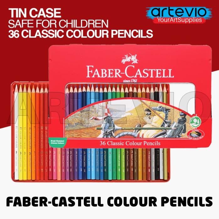

Pensil Warna / Faber-Castell 36 Classic Colour Pencil Tin Case