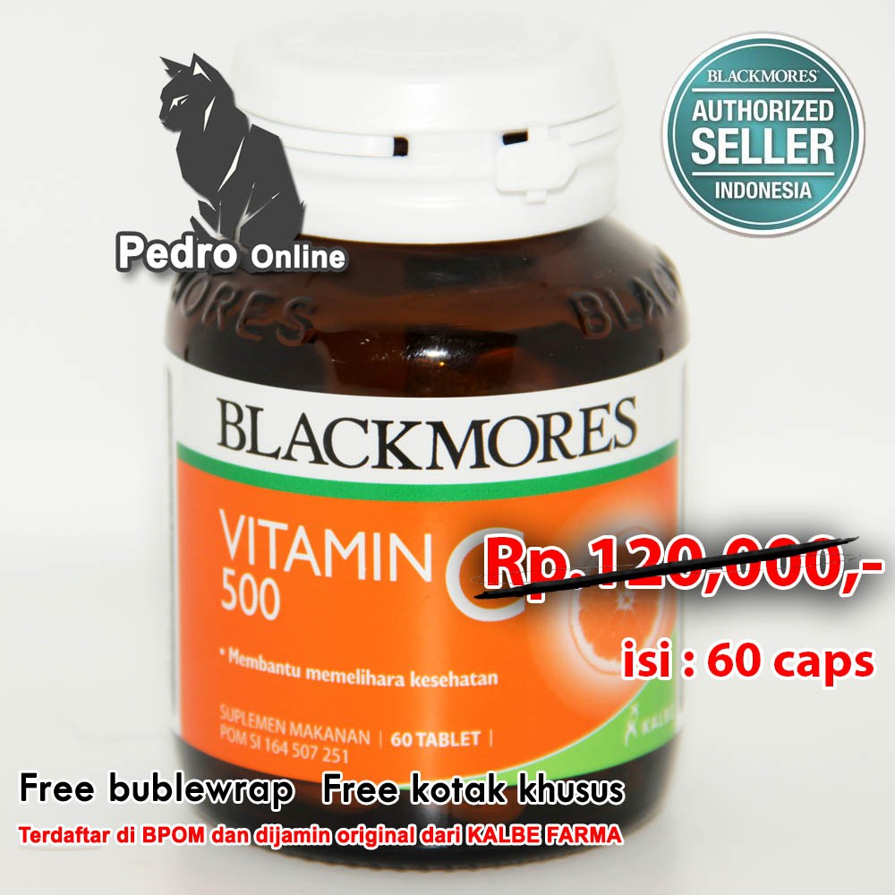 Blackmores Vitamin C 500mg 60 Menjaga Daya Tahan Tubuh Menangkal Radikal Bebas