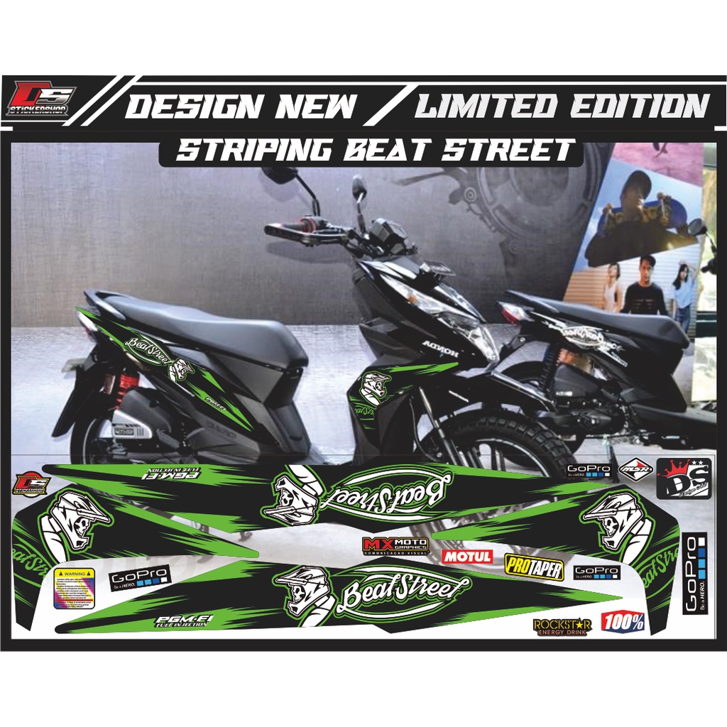 striping beat street 2017-2019 variasi/striping beat supermoto variasi / srtiping beat street varias
