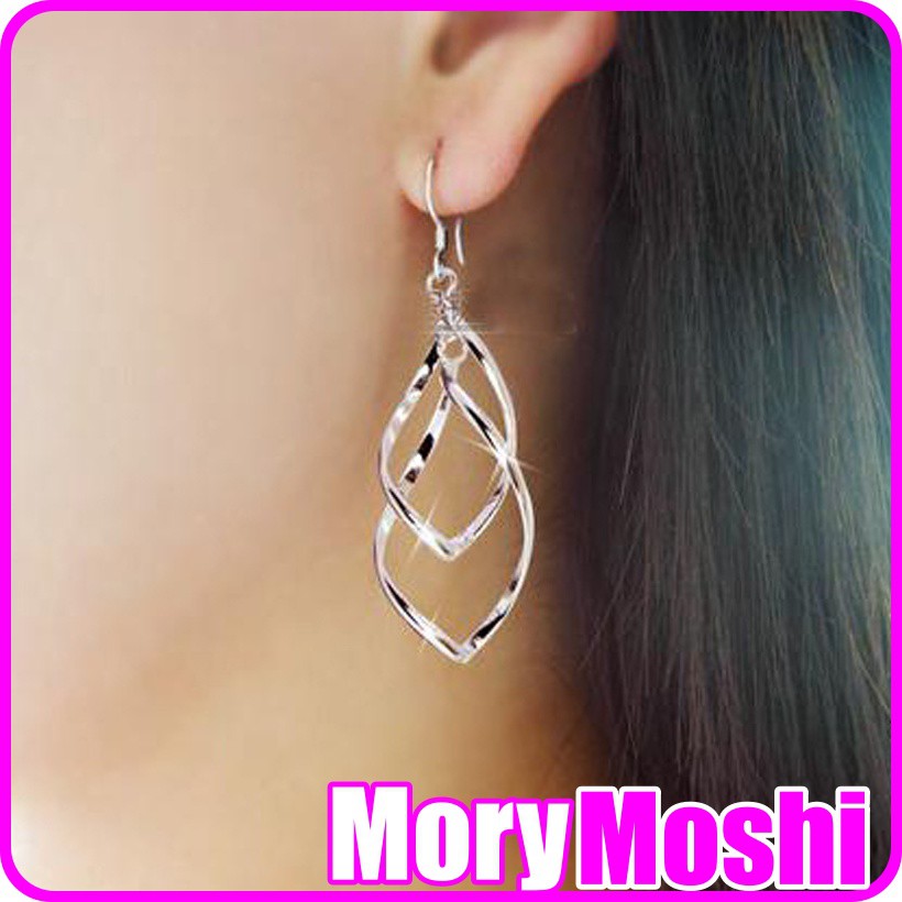 MORYMOSHI A28 Anting Tusuk Spiral Elegant Earring Fashion Wanita Korea Aksesoris Murah