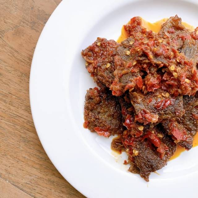 

Dendeng Balado Daging Sapi khas Minang Halal