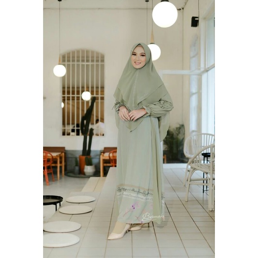 GAMIS SET SYARI BERMERKS FAIZAH NAIMA ORIGINAL