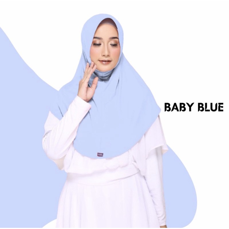 Elzatta - Jilbab Instan Zaria Casual-536 baby blue
