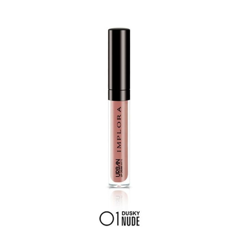 (PROMO) LIP CREAM IMPLORA 01 DUSTY NUDE LIPSTIK RINGAN / LEMBUT DAN NYAMAN DI BIBIR