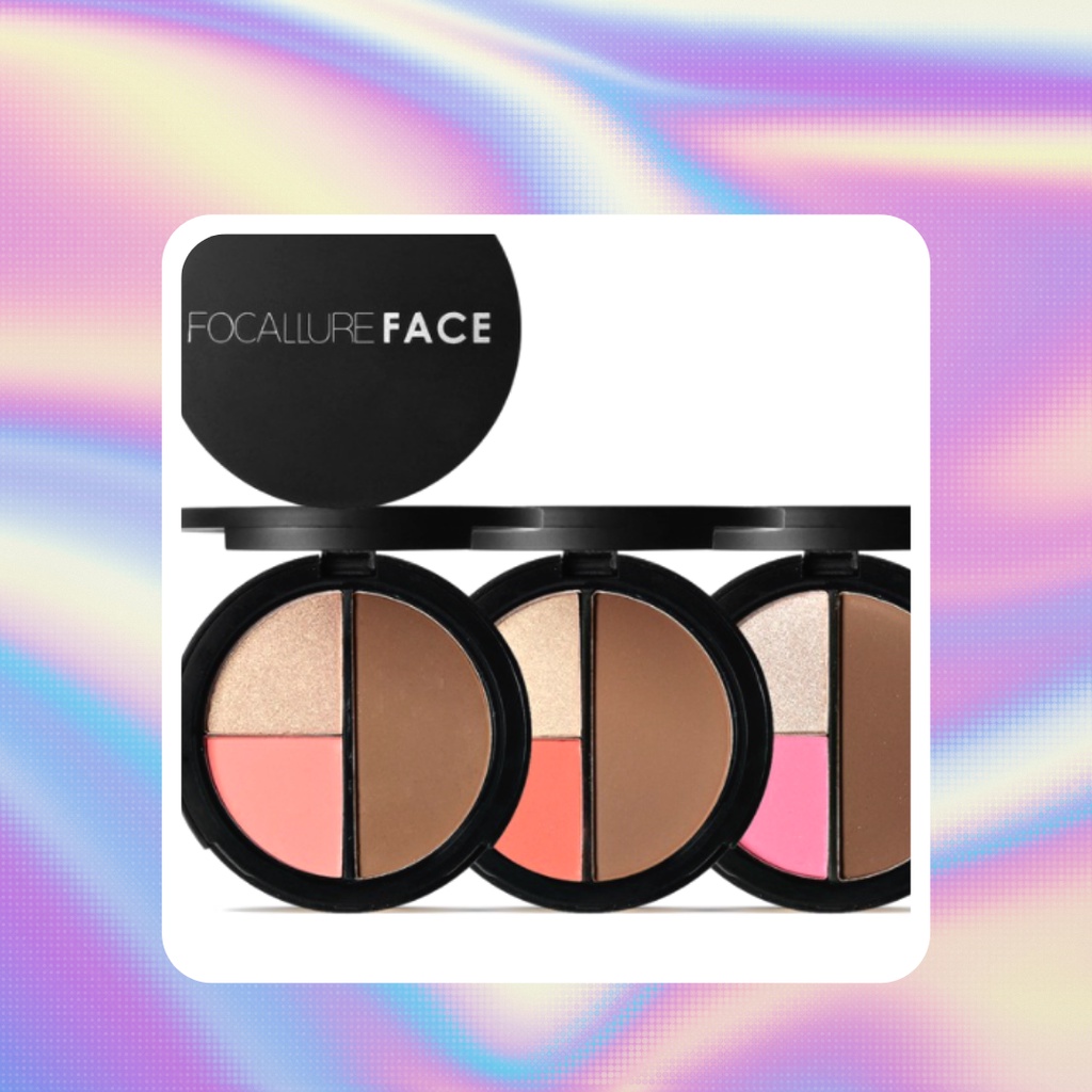 FA20 FOCALLURE Trio Blush Highlight &amp; Contour - BPOM