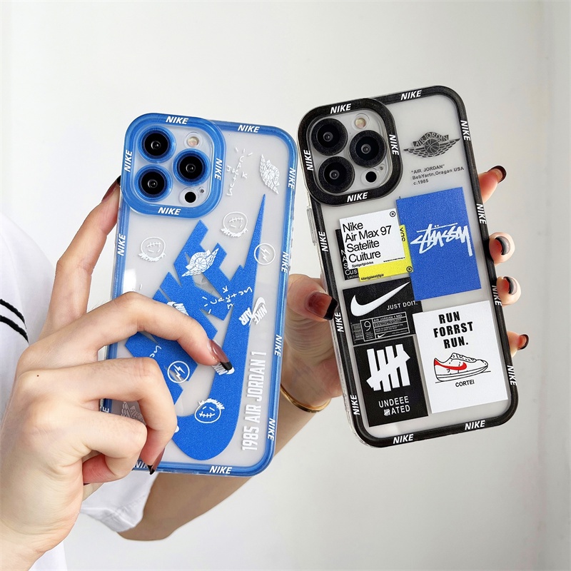 Soft Case Pelindung Kamera Untuk casing Iphone 13 12 11 Pro Max Xr Xs Max X 7 8 Plus perlindungan kamera trendi case iphone