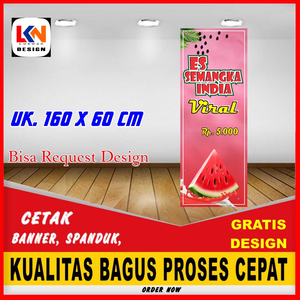 banner spanduk es semangka india