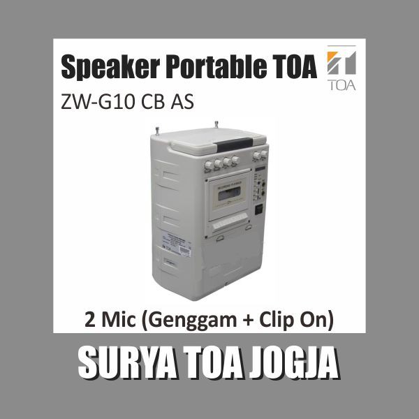 Speaker Portable Amplifier Wireless Meeting TOA ZWG 10 CB AS ZW G 10 CB AS Meeting ZW-G10CB AS