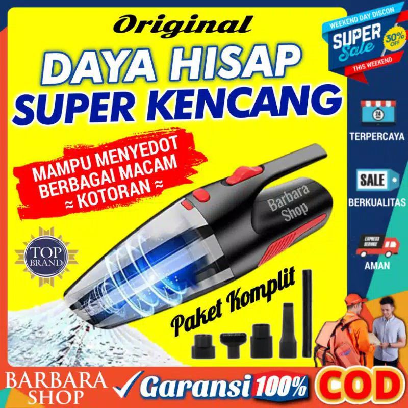 VACUUM CLEANER PORTABLE VACUM CLEANER MOBIL PENYEDOT DEBU MINI VACUM CLENER SEDOT DEBU 100W 12V vacu