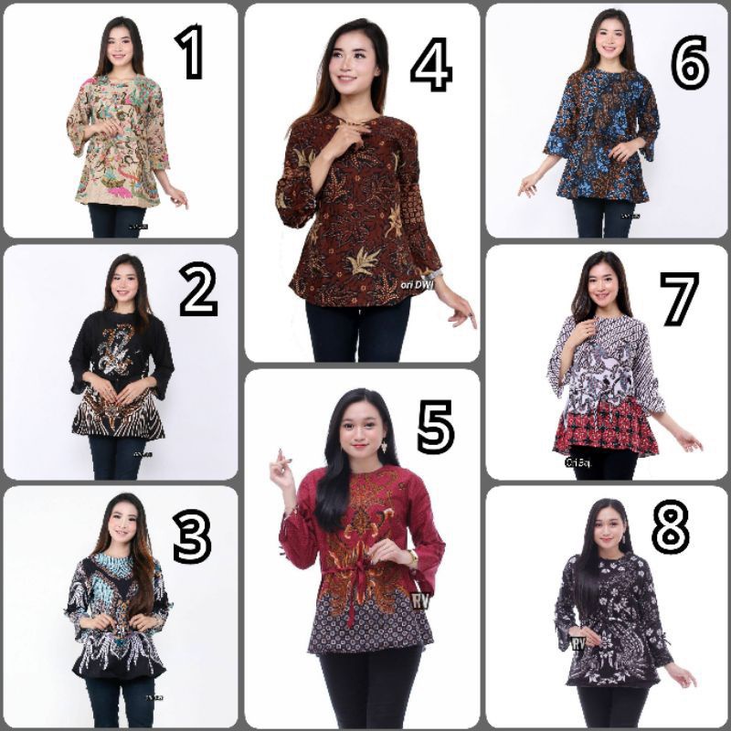 BATIK WNITA/ATASAN BATIK/ BAJU BATIK WANITA HRB