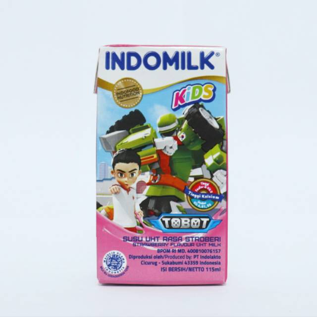 

INDOMILK Kids UHT 115 ml Strawberry Cokelat - Susu Anak