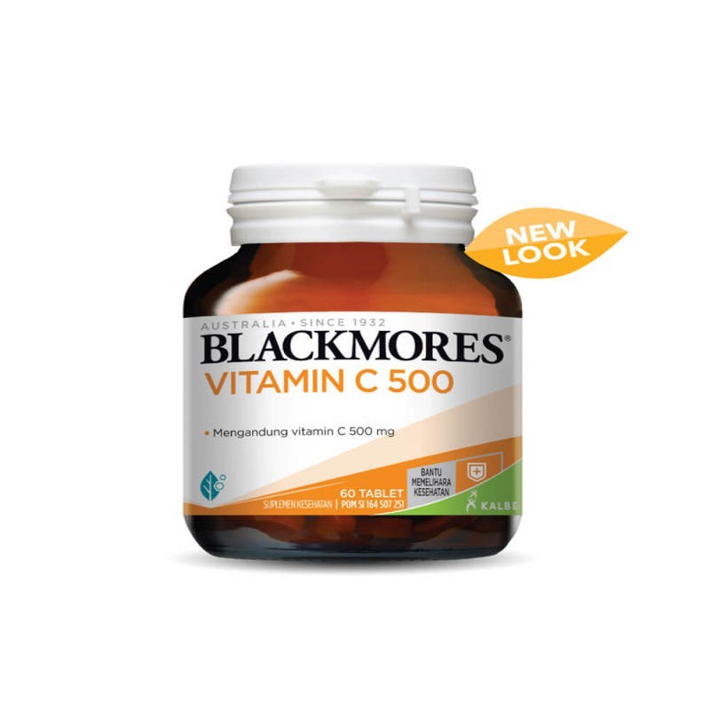 Jual BLACKMORES VITAMIN C 500 MG 60 CAPS Vitamin C alami aman untuk