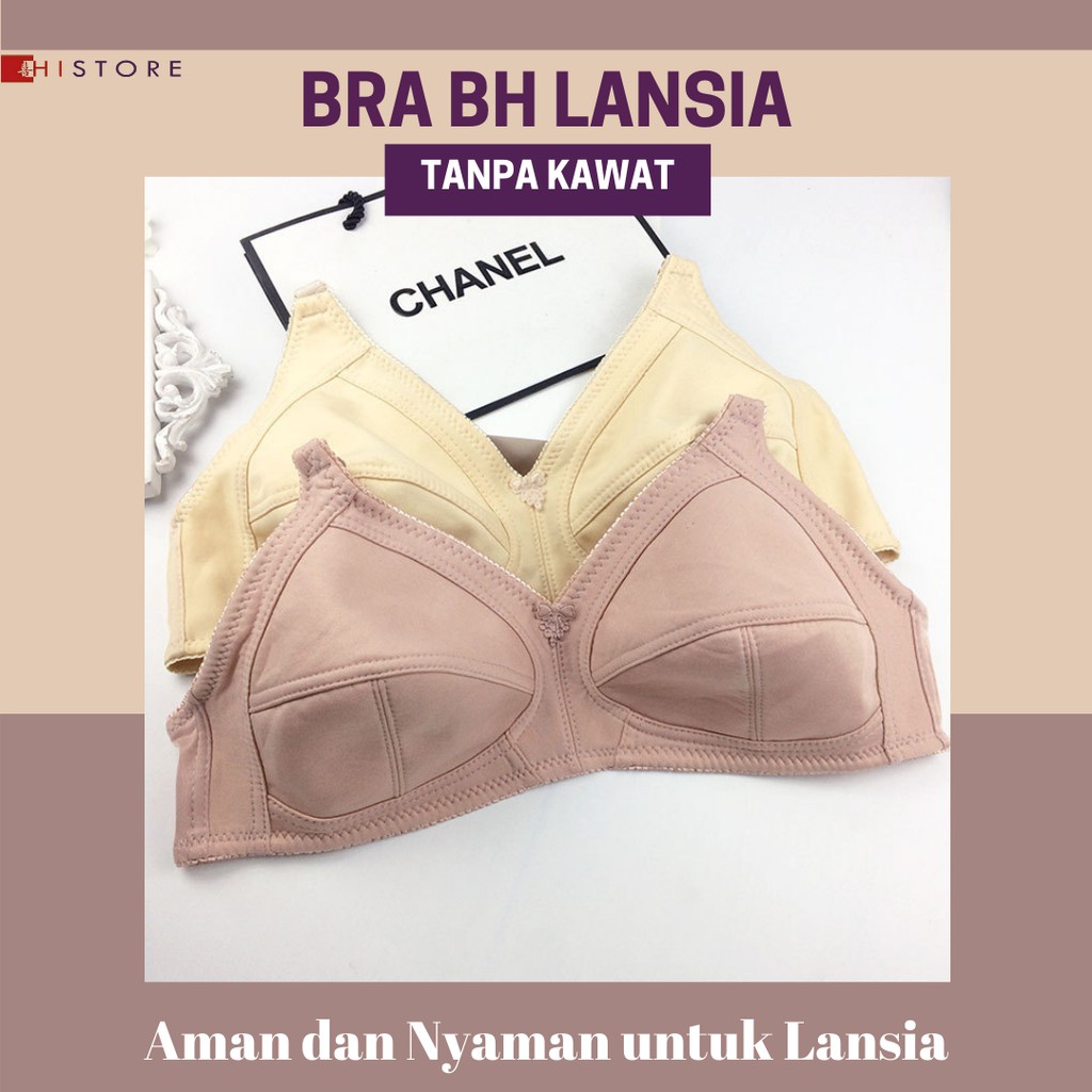 [HI] Bra BH LANSIA BH Busa Tipis Tanpa Kawat Sangat Nyaman 6601