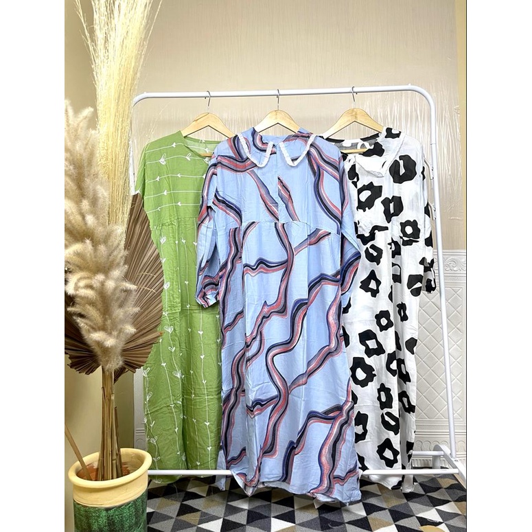 Midi Dress premium dress kekinian minimalis muslim korean style vintage import premium