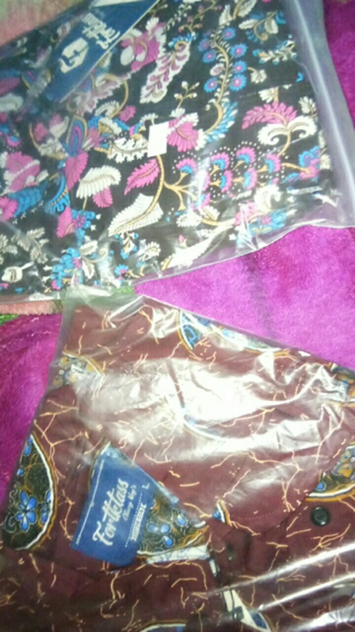 Fortglass Mix Kemeja Batik Lengan Panjang Formal Kasual Indonesia Jogja
