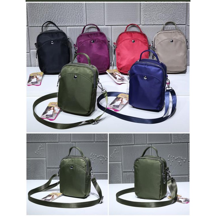 Tas Wanita Import Jinjing dan Selempang CHIBAO Mini CB1825 1825 Bahan Parasut Kualitas Super High Qu