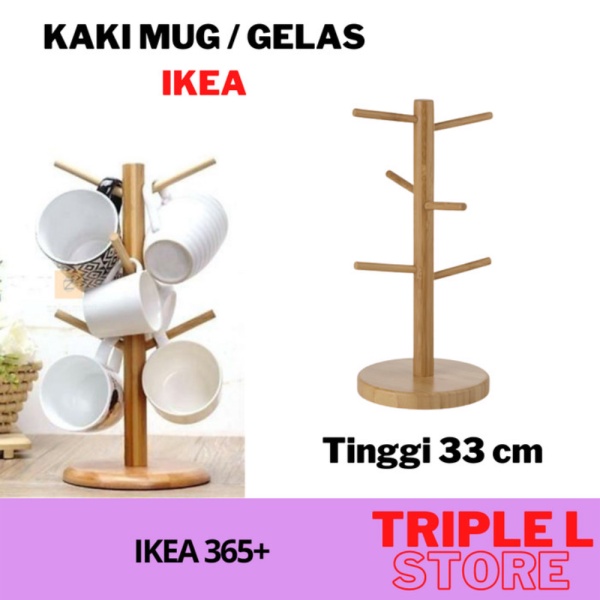 

Dijual Mug Holder Gantungan Kaki Mug Gelas Cangkir Kayu Tinggi 33 cm OBT Murah