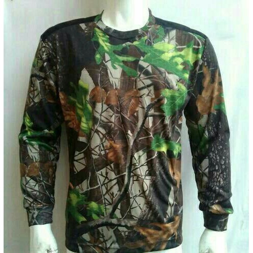 Kaos camo lengan panjang/kaos berburu / hunting