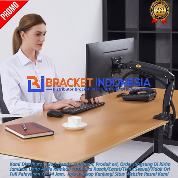 Bracket TV Breket GAS STRUT NB F80 ORI Monitor Arm 14 up to 27 inch