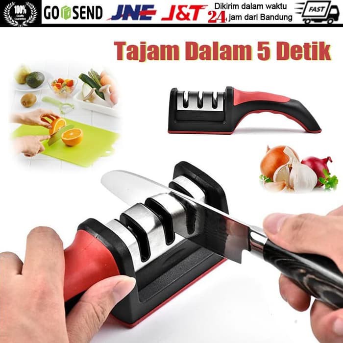 ORIGINAL Alat Pengasah Pisau Swifty Sharp Knife Sharpener Asahan Manual Efektif 3 STEP