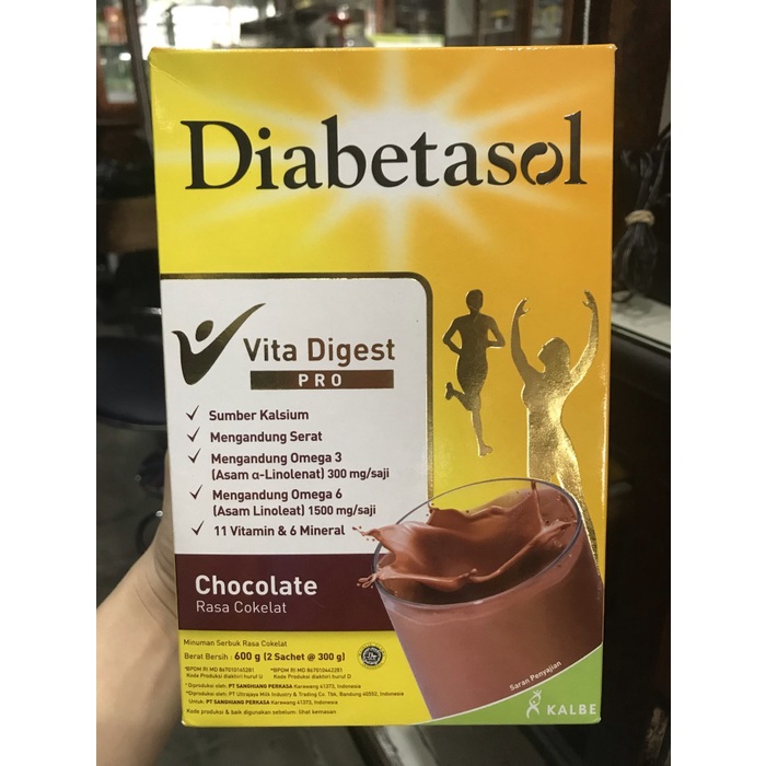 susu diabetasol 600gr coklat