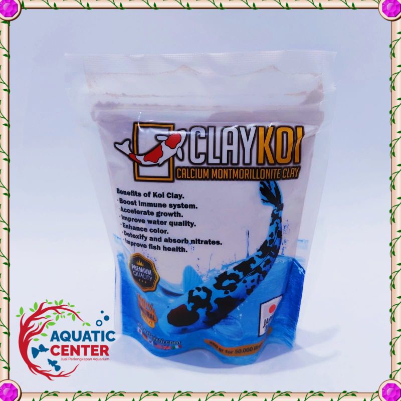 CLAY KOI CALCIUM MONTMORILLONITE CLAY - PENJERNIH KOLAM KOI 250 GR