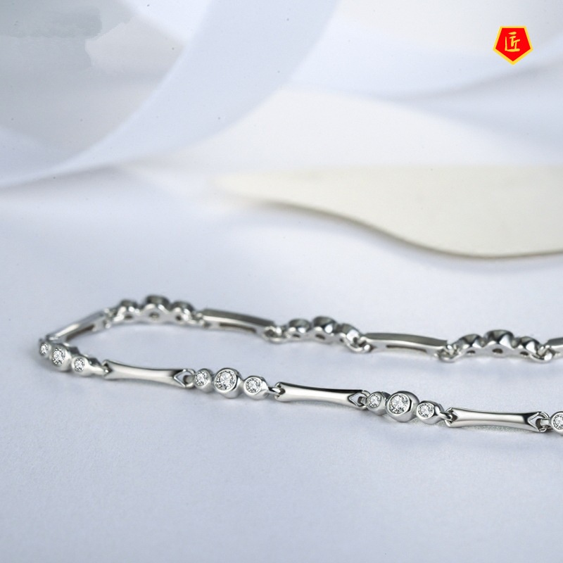 [Ready Stock]925 Silver Bracelet Female Simple Personality