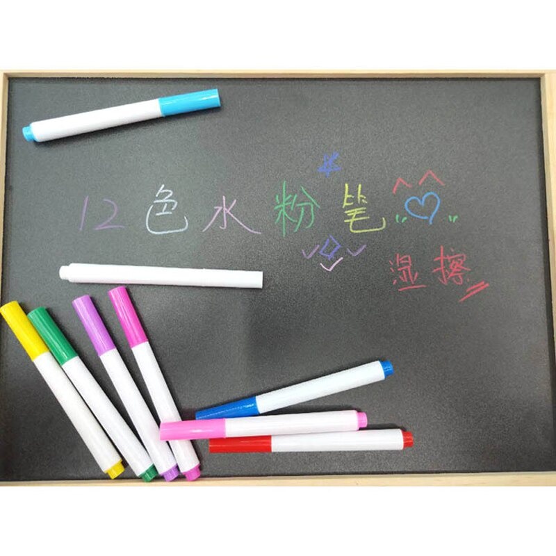 

Kapur Liquid Chalk Erasable Pen Marker Jendela Kaca Papan Tulis 12 PCS - GP-96 - Multi-Color-SH622
